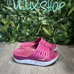 Hoka One One Ora Recovery Slides Sandals Women’s Size 7 Pink